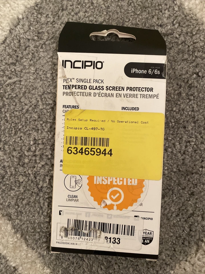 iPhone 6 Screen Protector, Incipio [Clear] PLEX Tempered Glass Screen Protecto.. - Image 2 of 3