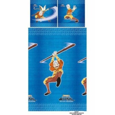 *Bettbezug + 1 Bezug AVATAR Cartoon - BETTGARNITUR BLAU - 1 Platz
