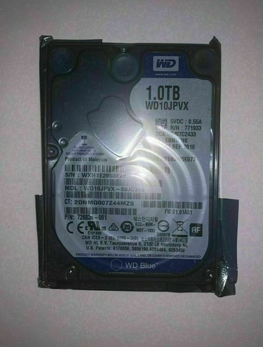 WD Blue 1TB SATA HDD - 2.5", 5400RPM - WD10JPVX - Laptop Hard Drive - 第 1/2 張圖片