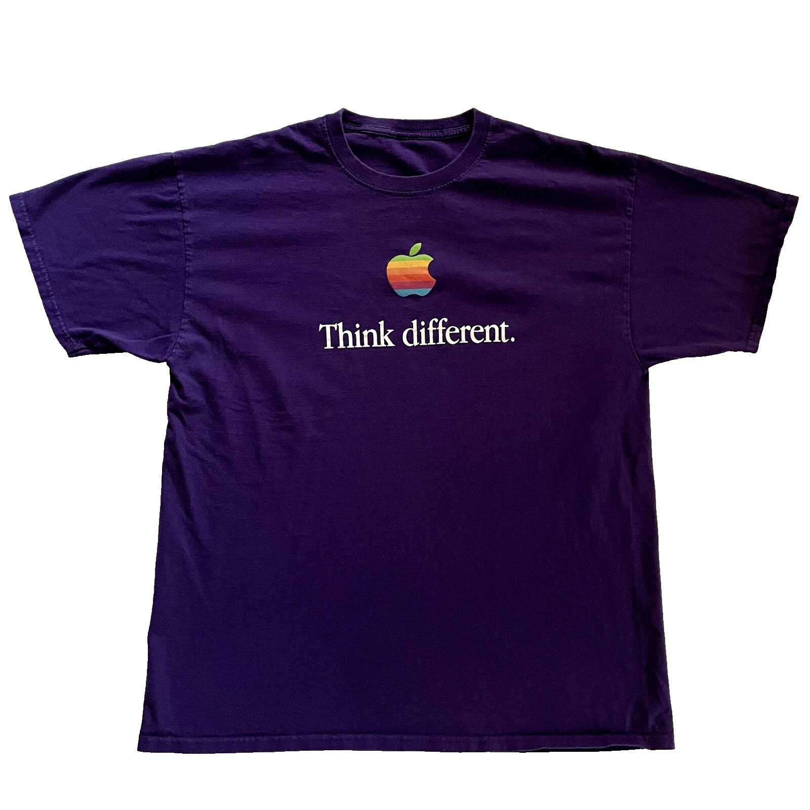 Vintage Apple Graphic Tee Camisetas para Hombres