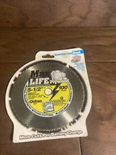 Max Life Plywood Replacement Blade 5 1/2” 100 Tooth For Cordless Saws Steel New