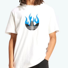 NEW MEN'S ADIDAS ORIGINALS TREFOIL FIRE LOGO TEE SHIRT SIZE 2XL IS2944