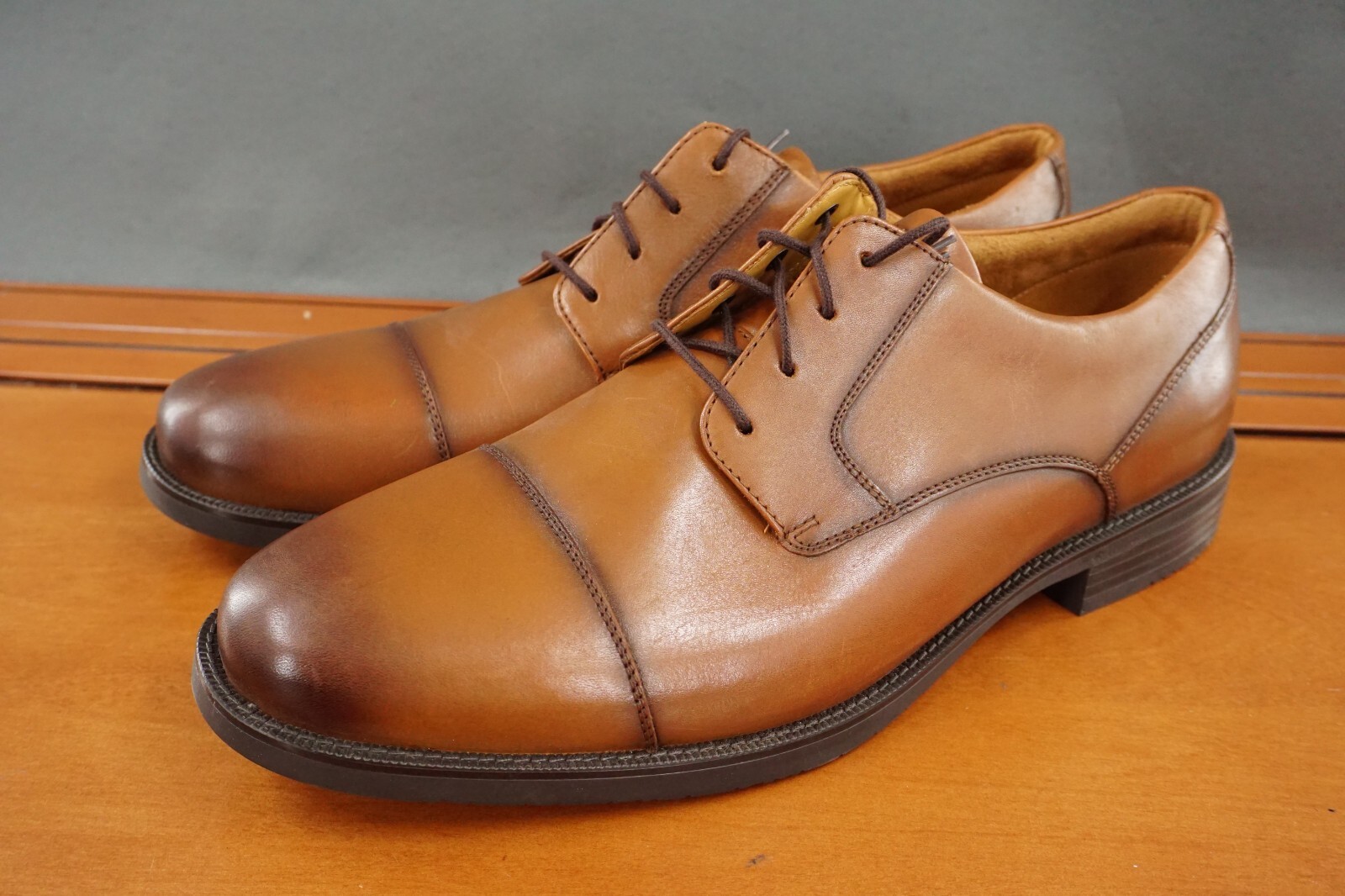 SAOLA Scarpe casual derby Cole Haan Grand360 uomo 12 pelle marrone stringate punta cappuccio