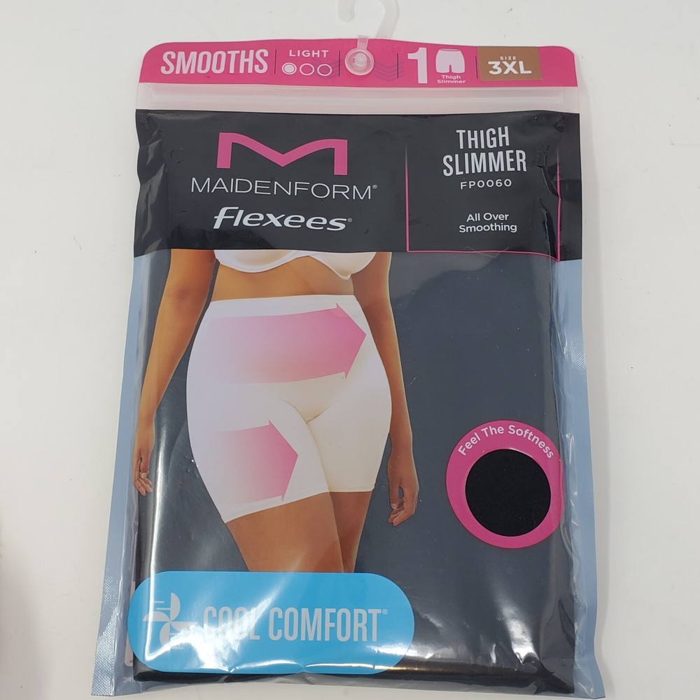 Maidenform Cool Comfort Flexees FP0060 3XL Black Shapewear