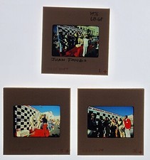 35mm Slides Set Of 3- Juan Fangio 1976 Long Beach Grand Prix F1 Race Mm23