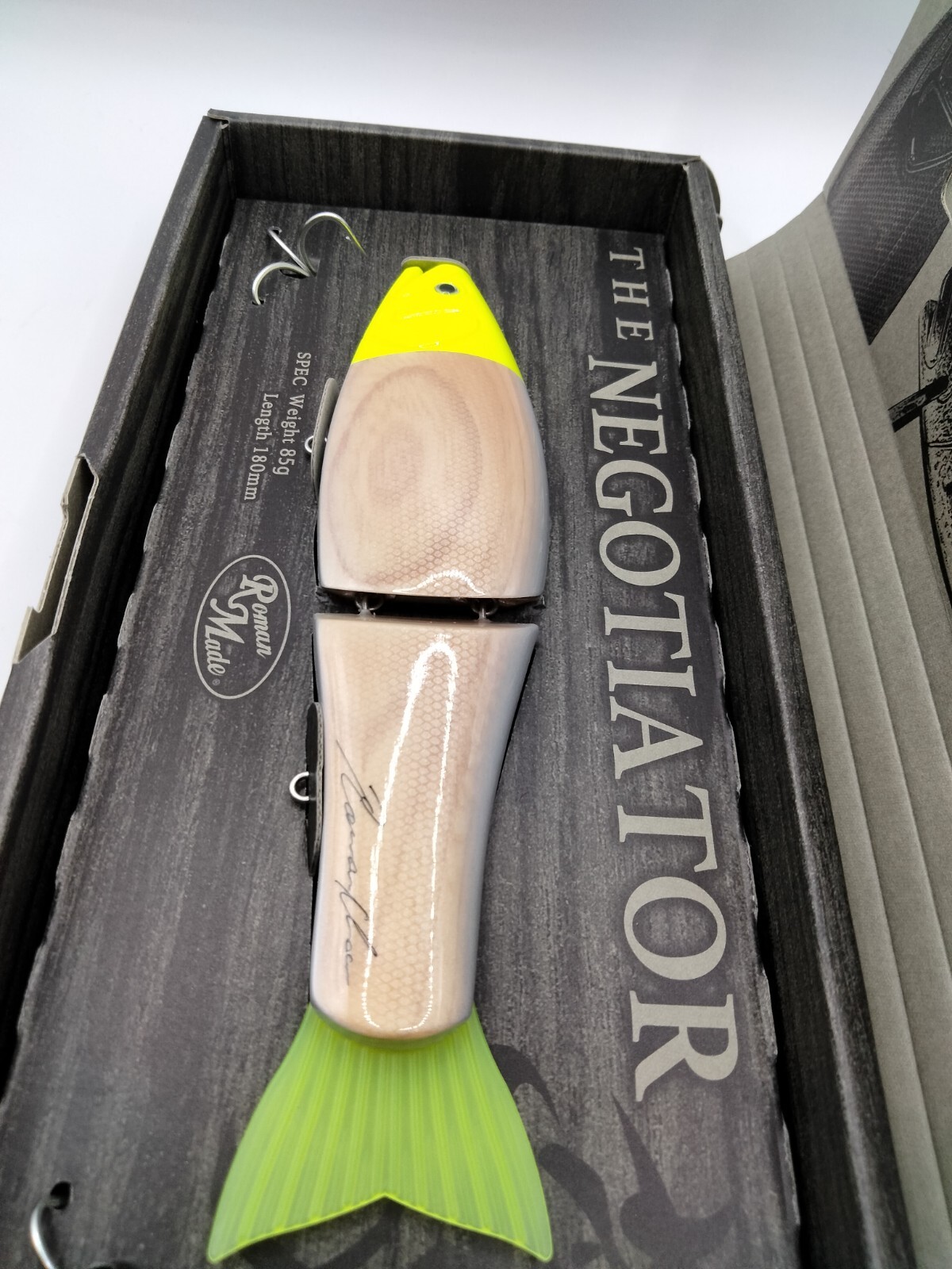 LIMITED Roman Made Negotiator from Japan Glide wood swimbait rare lure NIP HTF 6 - Image 3