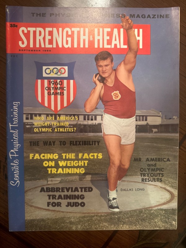 Strength & Health September 1960 Dallas Long Mr America & Olympic Tryout Results