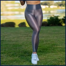 Yoga Leggings Elastic Running Winkle Butt Lift Gym Sports Pants Women Sheer.
