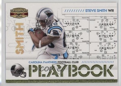 2008 Donruss Gridiron Gear Playbook Gold 14/100 Steve Smith #PL-13 0q3
