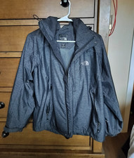 The North Face GORE-TEX Hooded Zip Jacket w/ Pockets Gray Size S