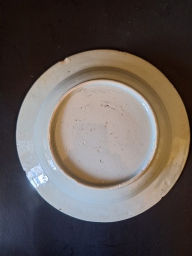 Antique Blue & White Porcelain Bowl 7 1/2 In Canton Export 19th Century China - Picture 5 of 5
