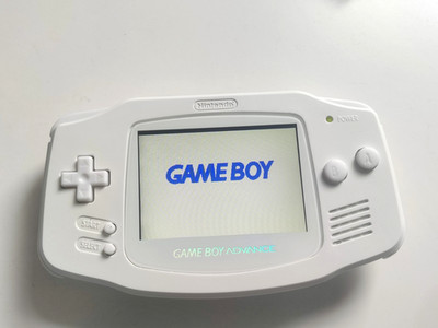 Custom GBA Game Boy Advance Solid White IPS V2 Screen Mod 10-Level Brightness
