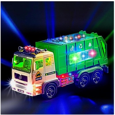 Interactive Garbage Truck Toy for Kids 3+ - 4D Lights & Educational Fun