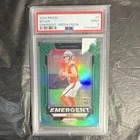 2024 Panini Prizm Bo Nix Emergent Green Prizm RC #3 Denver Broncos PSA 9