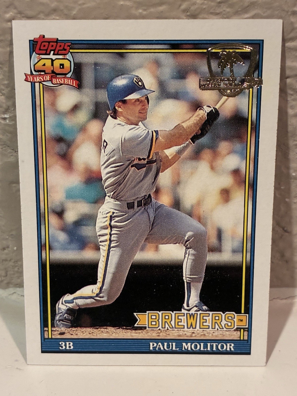 1991 Topps Operation Desert Shield #95 Paul Molitor Milwaukee Brewers NRMT J