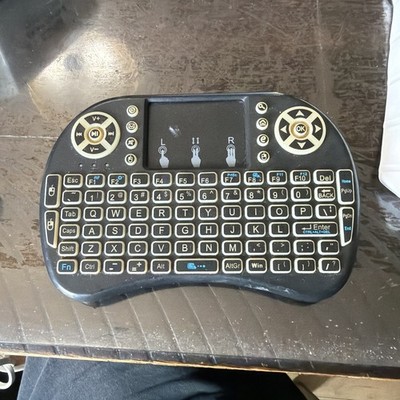 Mini Wireless Keyboard Remote Touchpad 2.4GHz Smart TV Android TV Box PC Backlit