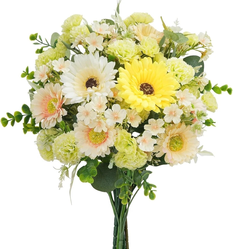 Kunstblumen Bund Hochrealistisch Seidenblumen Strauß Deko Innen Hochzeit - Bild 3 von 4