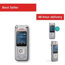 Philips DVT4115 Digital Voice Recorder 8GB MP3 USB-C Sembly AI