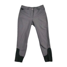 Pantalones de montar Dover Saddlery Dalton tejidos K/P nalgas para mujer talla 34X28 gris