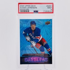 Alexis Lafreniere RC Dazzlers PSA 9 💎 2020-21 Upper Deck DZ-81 New York Rangers