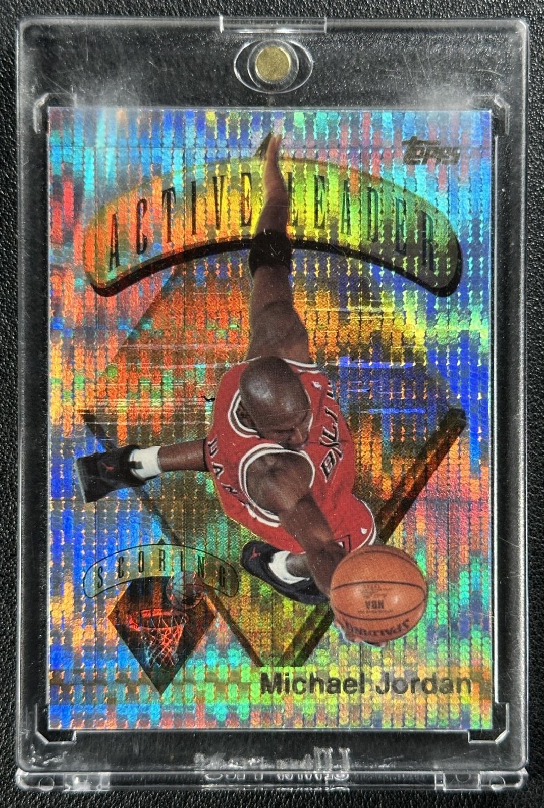 MICHAEL JORDAN 1995-96 TOPPS #1 ACTIVE LEADERS POWER BOOSTERS BULLS A