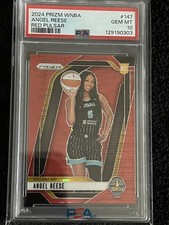 Angel Reese Sky 2024 WNBA Prizm #147 Rookie Red Pulsar /299 PSA 10