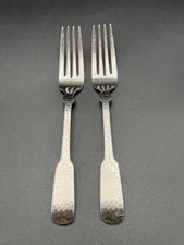Towle Stainless 18/10 Continental Hammersmith Salad Fork Set of 2