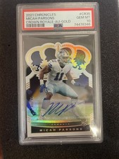 Micah Parsons 2021 Panini Chronicles Crown Royale Gold Die Cut #6/10 PSA 10 RC
