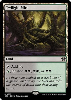 1x Twilight Mire - Commander: Outlaws of Thunder Junction - NM - MTG