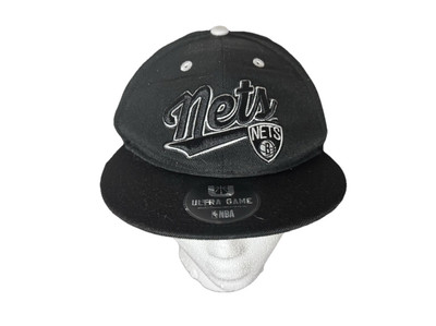 Brooklyn Nets NBA Official Ultra Game Hat/Cap Black SnapBack Adjustable NWT