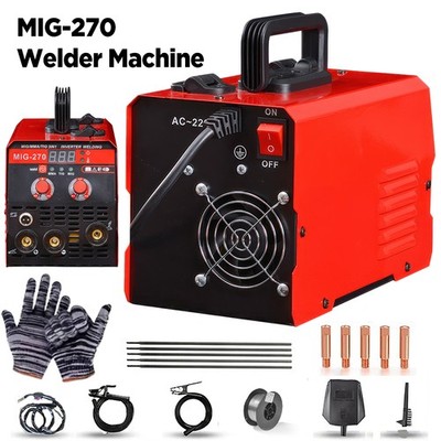 MIG/MMA/TIG Handheld Schweißgerät 30-270A Fülldraht Schweissgerät IGBT-Inverter