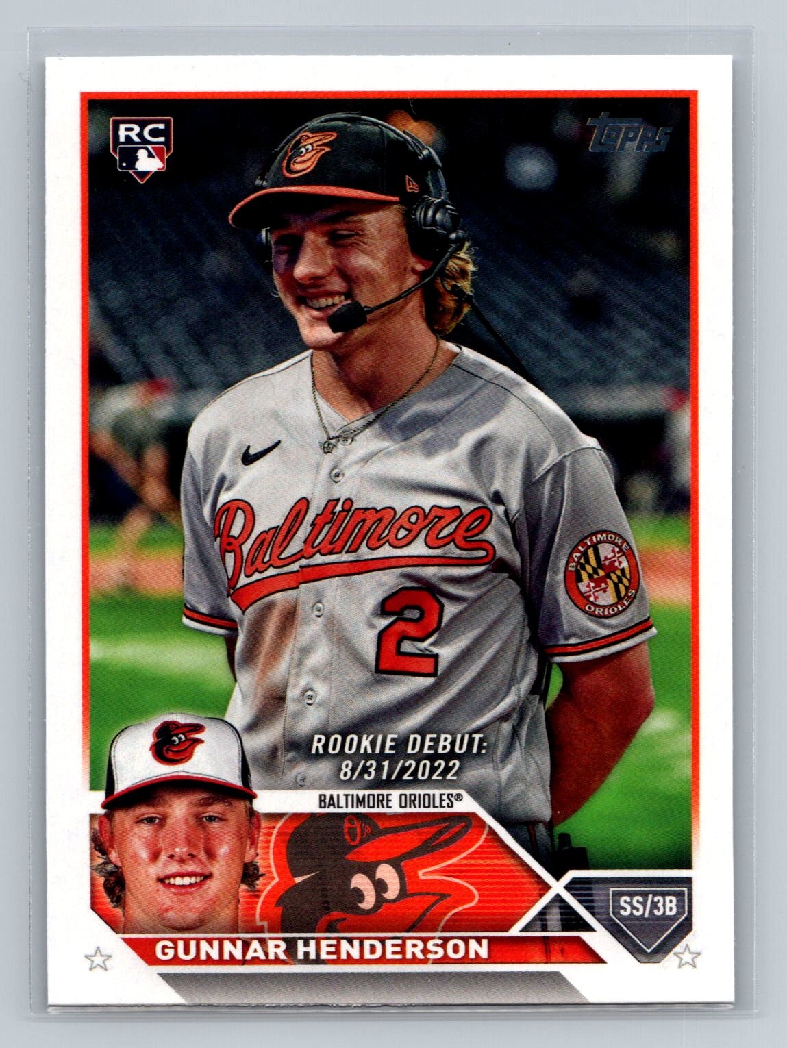 Gunnar Henderson 2023 Topps Update #US18 Baltimore Orioles