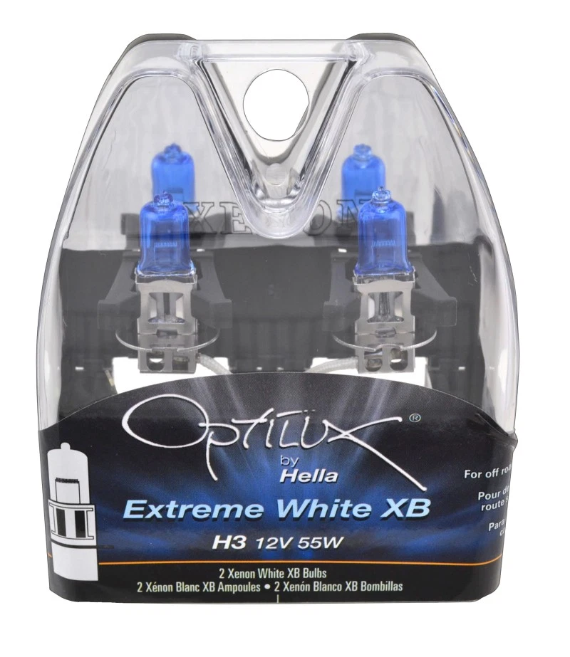 Hella H3 12V 55W Xen White XB Bulb Pair * Fits Mercedes-Benz & BMW Models — 第 3/4 张图片