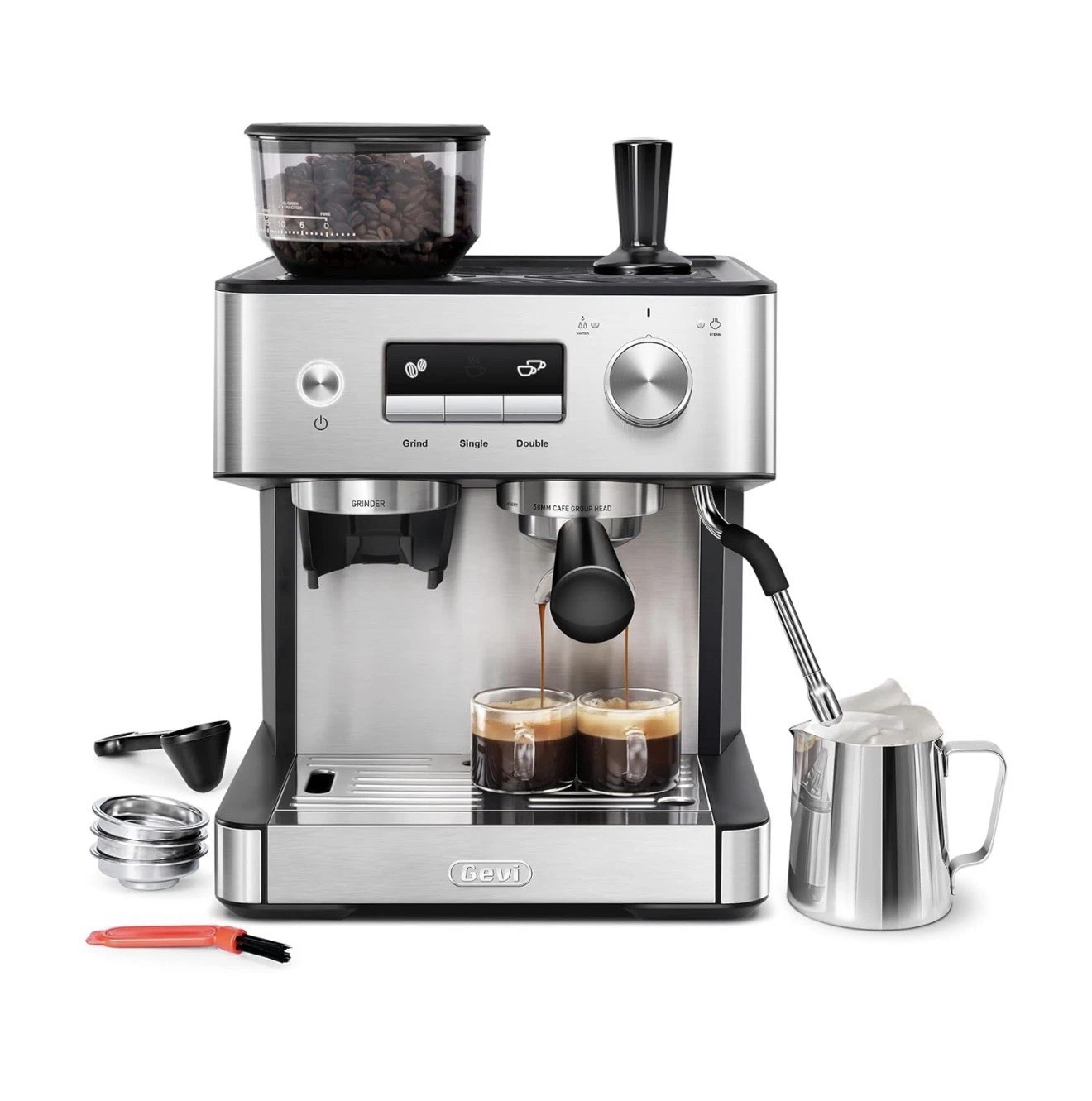 Gevi Espresso Machine w/ Milk Frother Stainless Steel Espresso Maker- BRAND NEW
Opens in a new windo