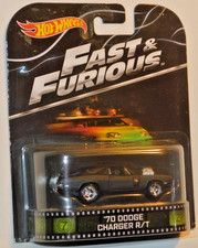 HOT WHEELS RETRO ENTERTAINMENT FAST & FURIOUS 1970 DODGE CHARGER R/T