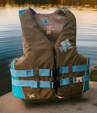 BODY GLOVE Adult Blue Evoprene PFD Life Vest Jacket Large USCG Approved