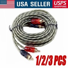 RCA Audio Cable Twisted Pair with Noise Reduction Interconnect Amp Wire