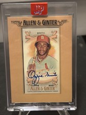 2021 TOPPS ALLEN & GINTER #FMA-OS OZZIE SMITH FRAMED MINI AUTO! CARDINALS! HP!