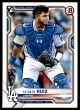 2021 Bowman Keibert Ruiz Rookie Los Angeles Dodgers #38