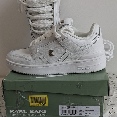Karl Kani LXRY SK8 Damen Sneaker Low Top Weiß atmungsaktiv EU 40 US 8.5