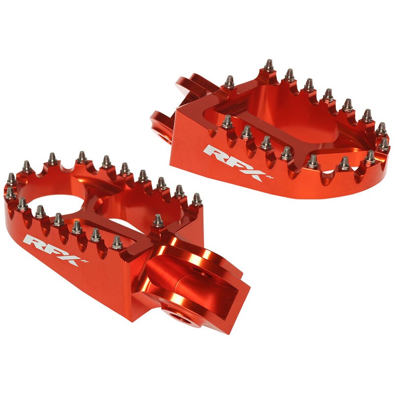 Repose-pieds RFX Pro orange pour moto KTM SX 85 et SX 125