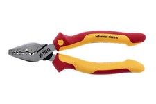 Wiha 32945 Insulated Industrial Crimping Pliers 7"
