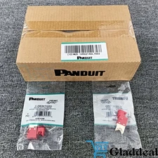 New Fit CJ5E88TGRD Panduit CAT5E Network Jack Module Gigabit Red (Box of 50)
