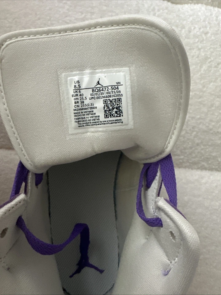 Size 11 - Air Jordan 1 Mid Sky J Purple - Image 4 of 4