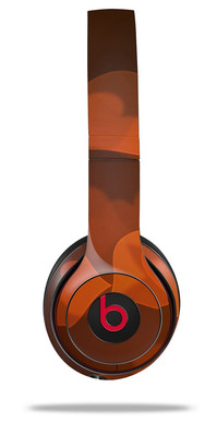Skin Wrap for Beats Solo Wireless 2 3 4 Bokeh Hearts Fire SKIN ONLY