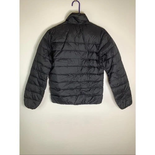 Muji Men's S Black Recycled Nylon Lightweight Down Puffer Jacket HR11-14 image 5