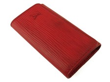 LOUIS VUITTON Key holder Red gold Women M63827 Authentic secondhand