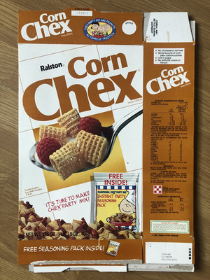 RAISTON CORN CHEX FLAT Müslischachtel NUR Charlie Brown Snoopy Peanuts