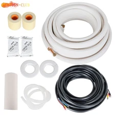 50 Feet Rubber Air conditioning Cooling connection pipe 1/4In - 1/2In Dia. Pipe