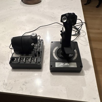 Saitek X-52 Flight Control System HOTAS Joystick & Throttle, USB Wired PC Black